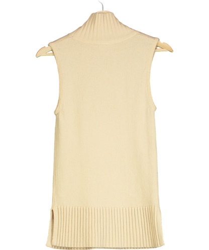 LK Bennett Beige Frances Wool Blend Tank Top UK XS