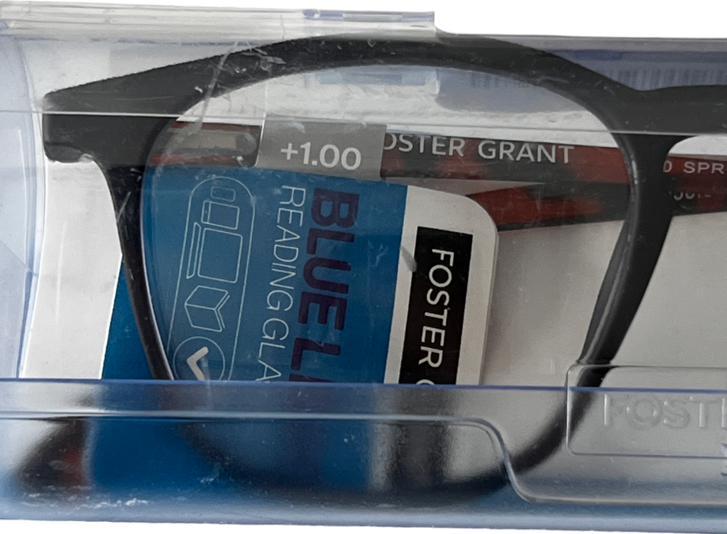 Foster Grant  Spruce Lenses Reading Glasses Black +1