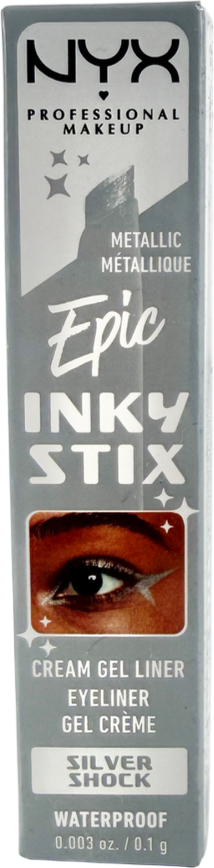 NYX Epic Inky Stix Cream Gel Eyeliner Silver Shock 0.1g