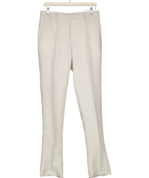Etro Milano Beige 100% Linen Trousers It46 UK S