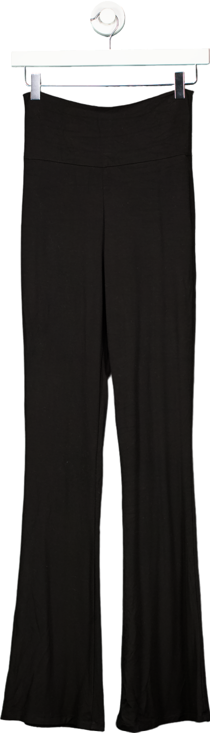 White Fox Black Flared Trousers XS