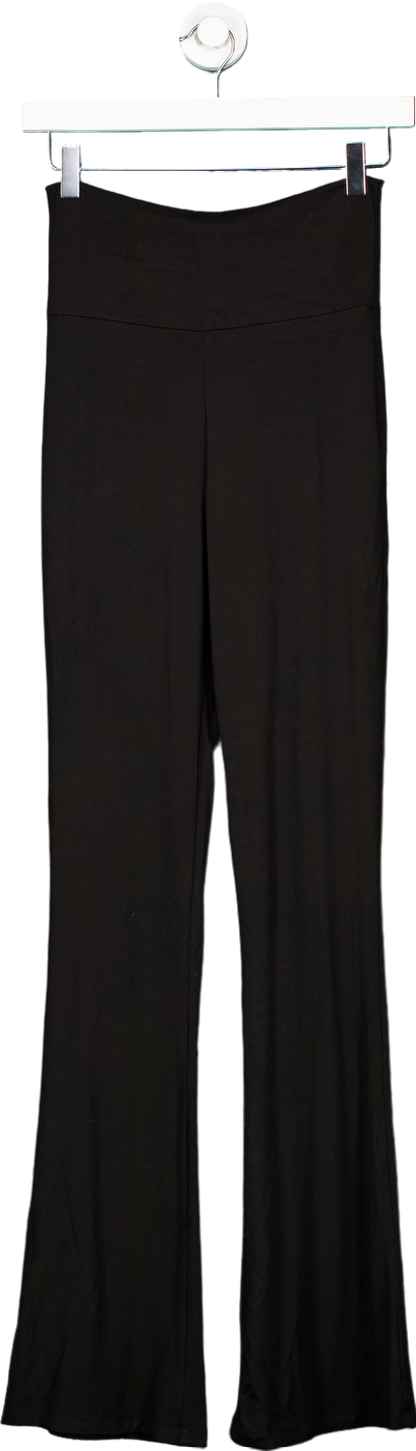 White Fox Black Flared Trousers XS