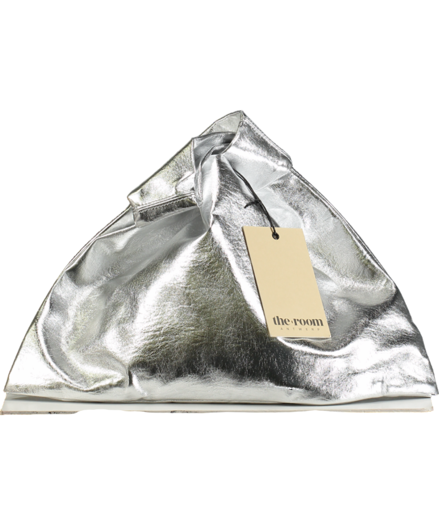 The Room Antwerp Metallic Silver Triangle Bag
