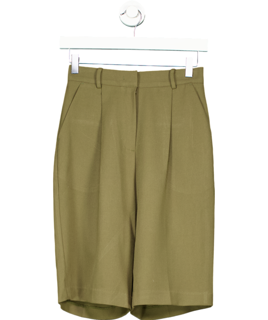FRANKIE SHOP Green Tailored Shorts UK S