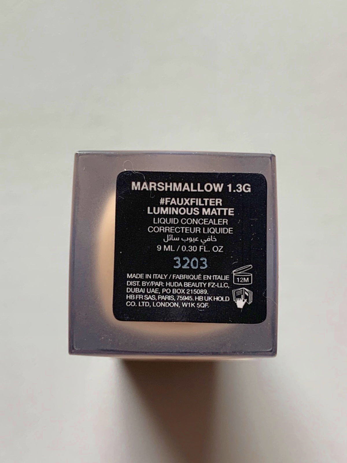 Huda Beauty #Fauxfilter Luminous Matte Liquid Concealer Marshmallow 9ml