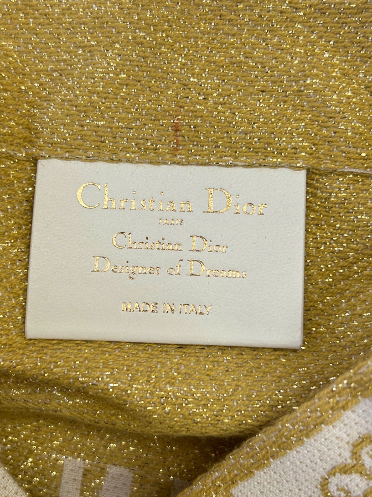 Christian Dior Gold Designer of Dreams Tote Bag