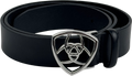 ARIAT Ariat The Shield Black Leather Belt  - Waist 28/29" UK S