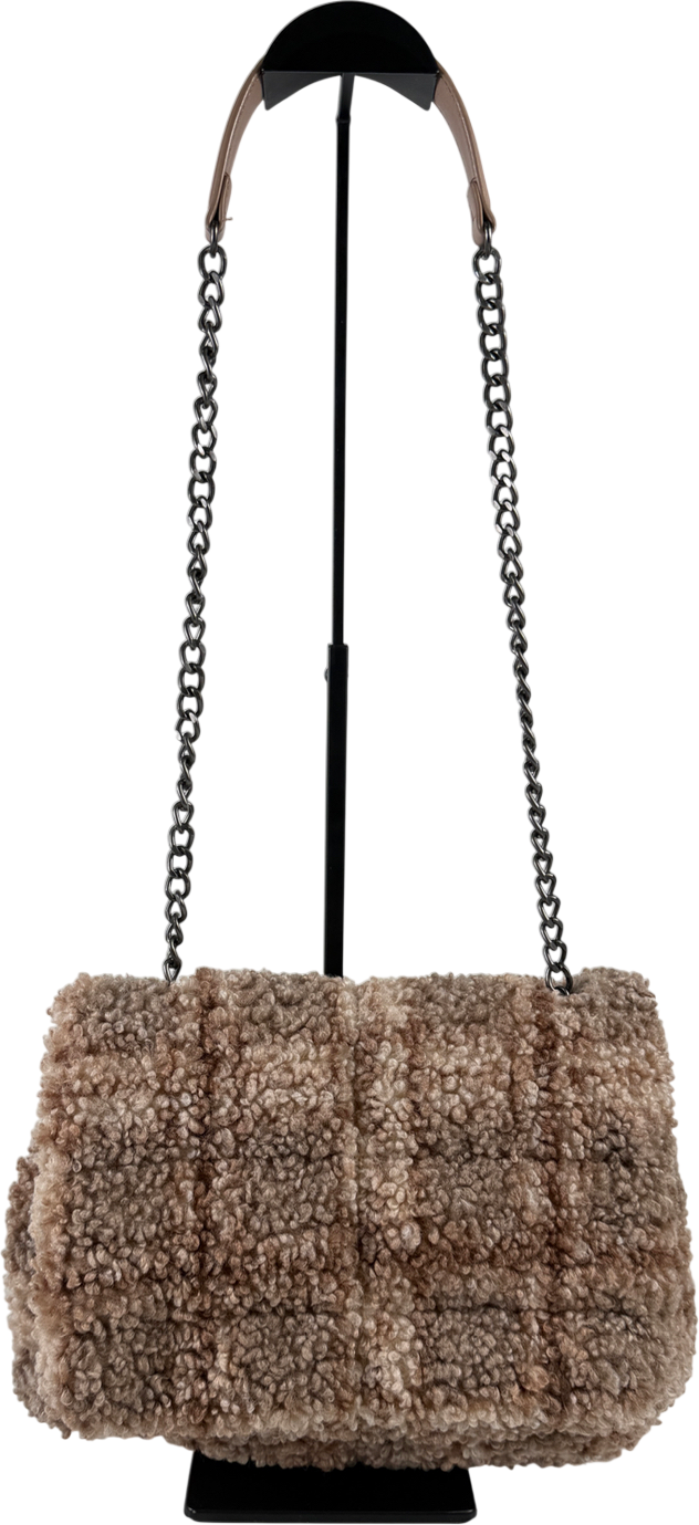 ZARA Cream Faux Fur Shearling Bag