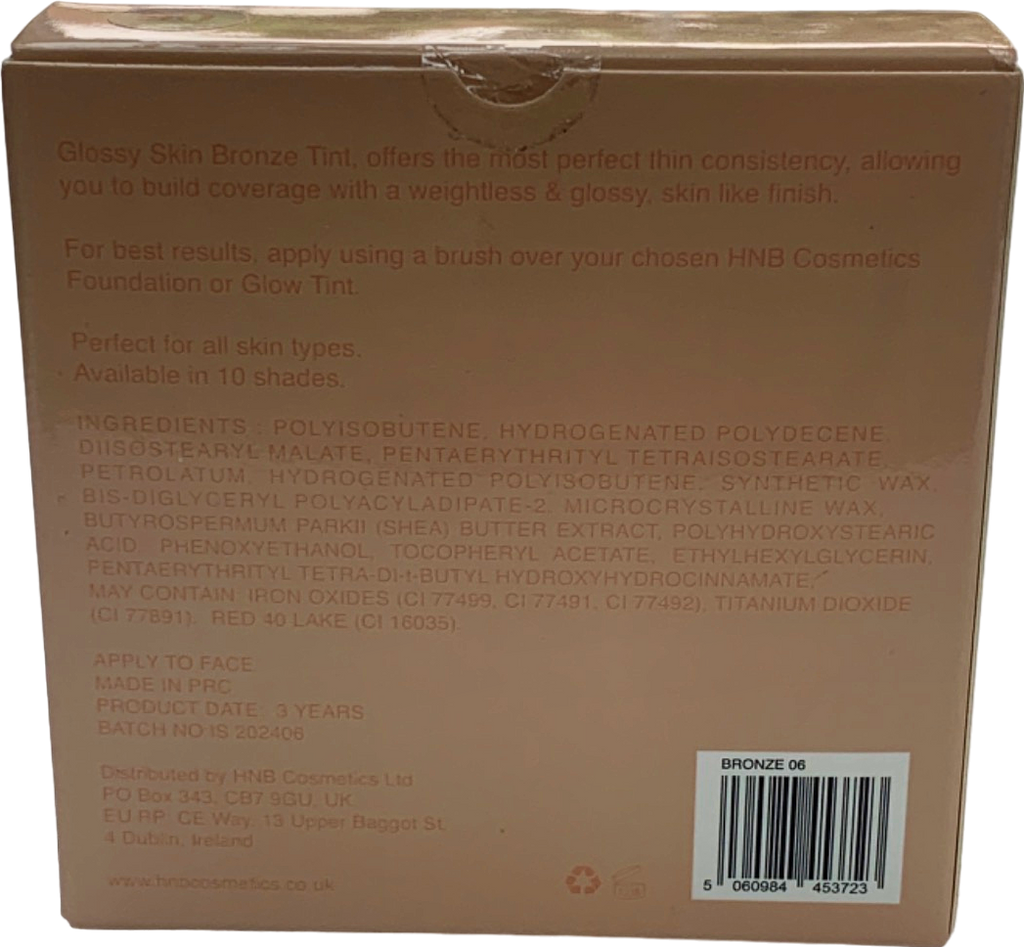 HNB Cosmetics Glossy Skin Bronze Tint Shade 08 10g