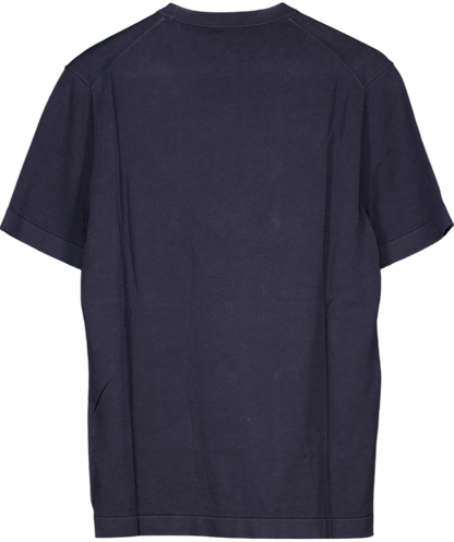 suitsupply Blue Navy Short Sleeve Crewneck UK S