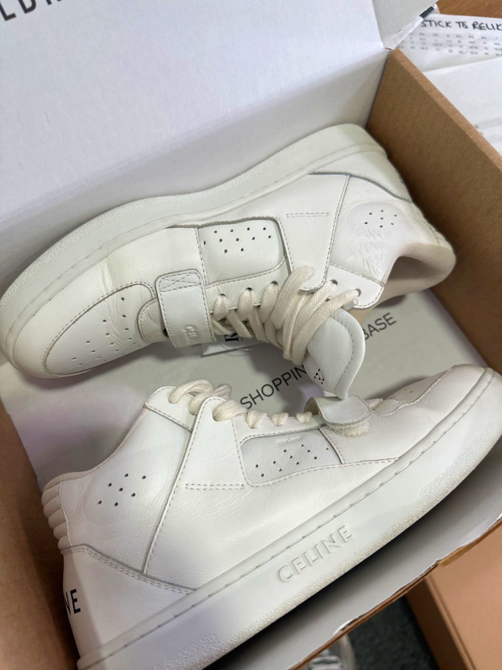 Celine White High-Top Trainers UK 5 EU 38