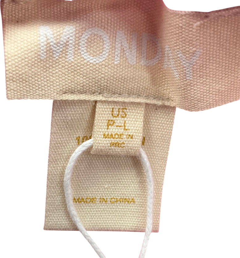 Monday Swimwear Pink South Beach Semi-sheer Linen Sarong UK L