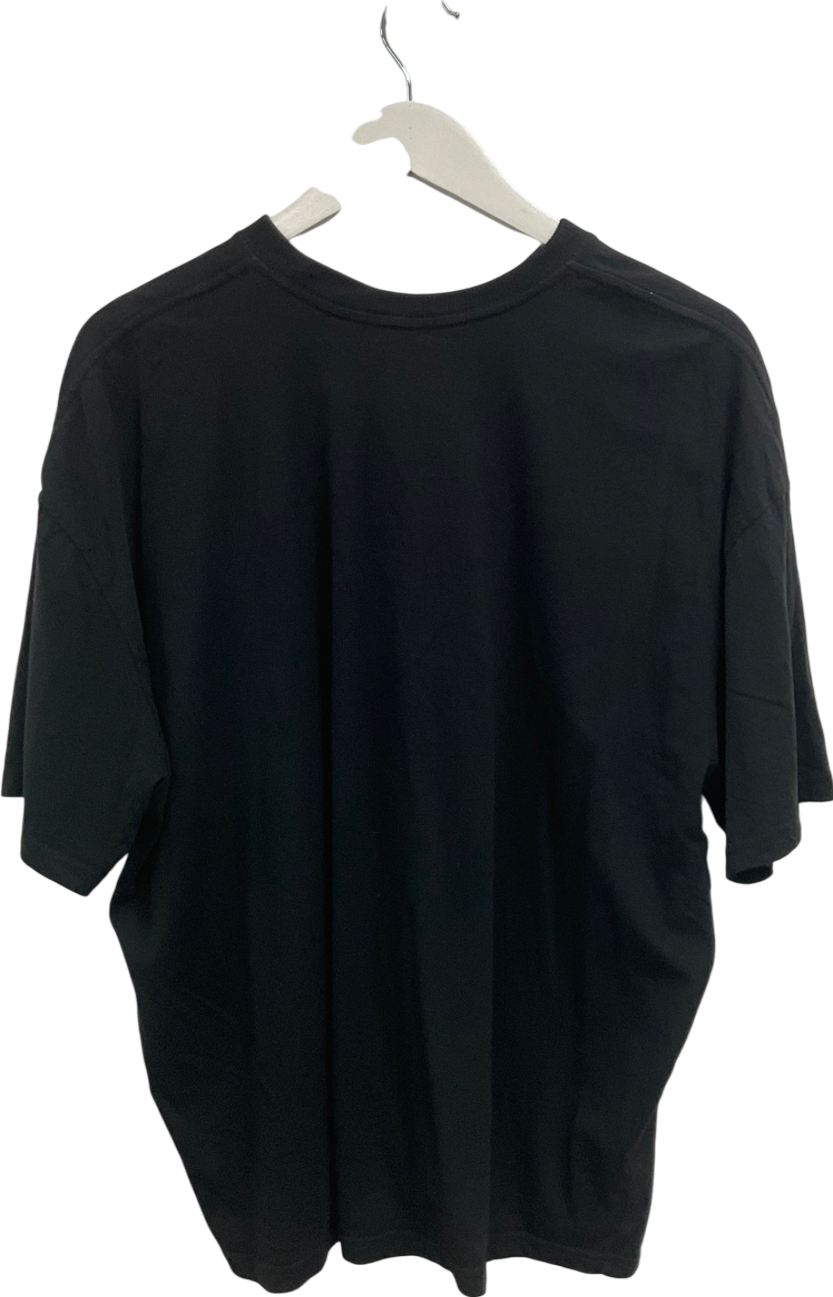 boohooMan Black Oversize Paris T-shirt UK L