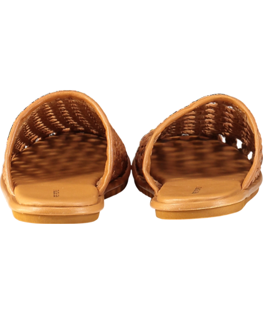 Free People Brown Woven Leather Freya Flats UK 5 EU 38 👠