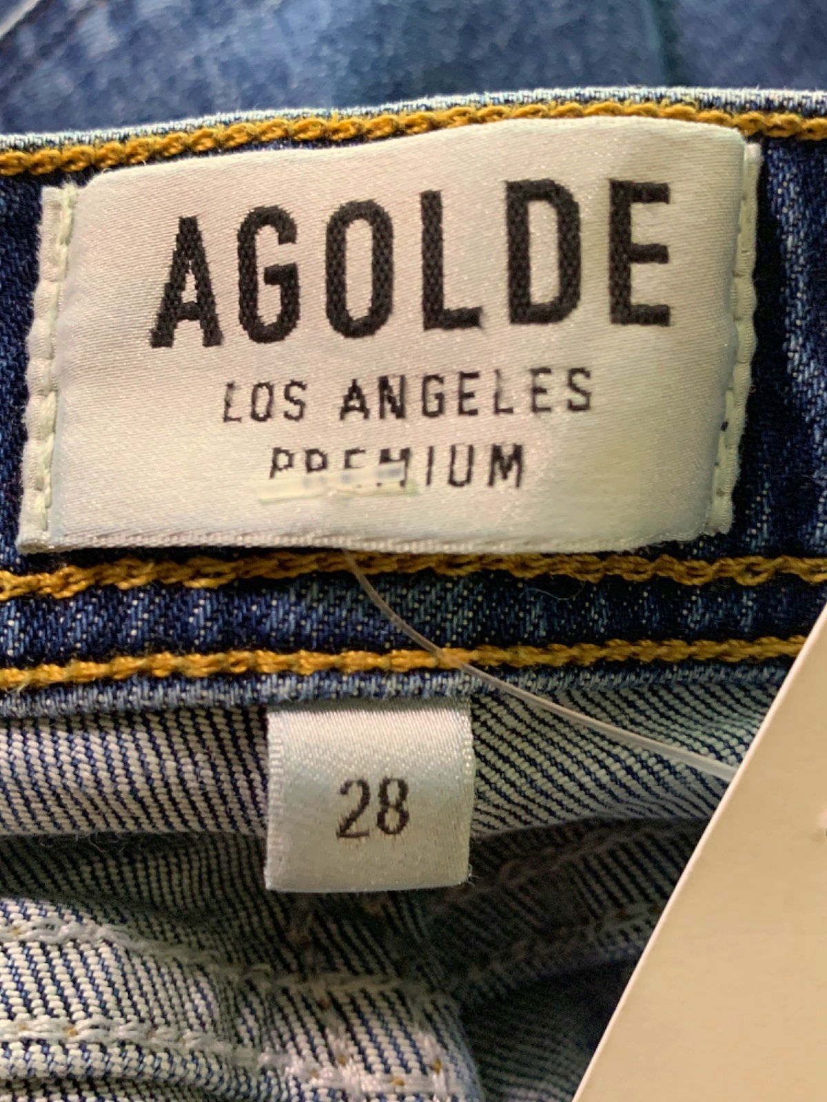 AGOLDE Blue Skinny Jeans UK W28