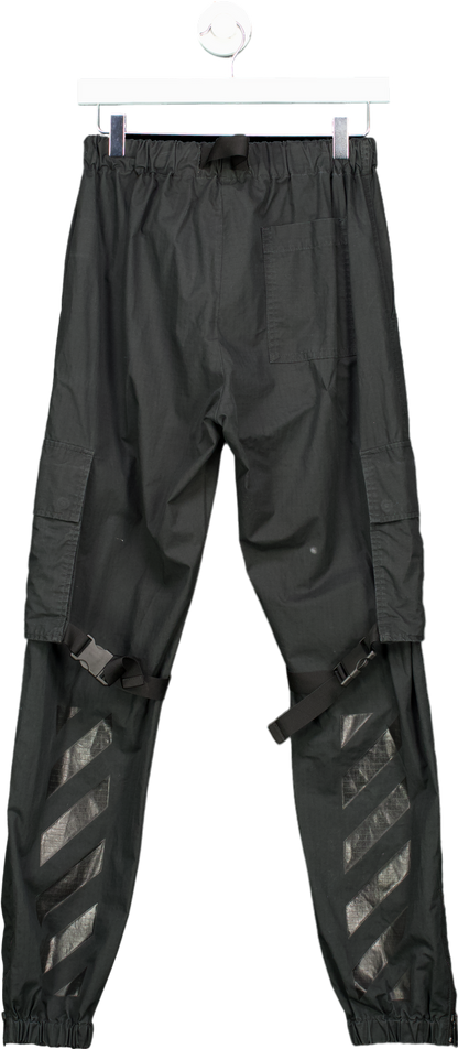 Off-White Black Cargo Trousers UK XS