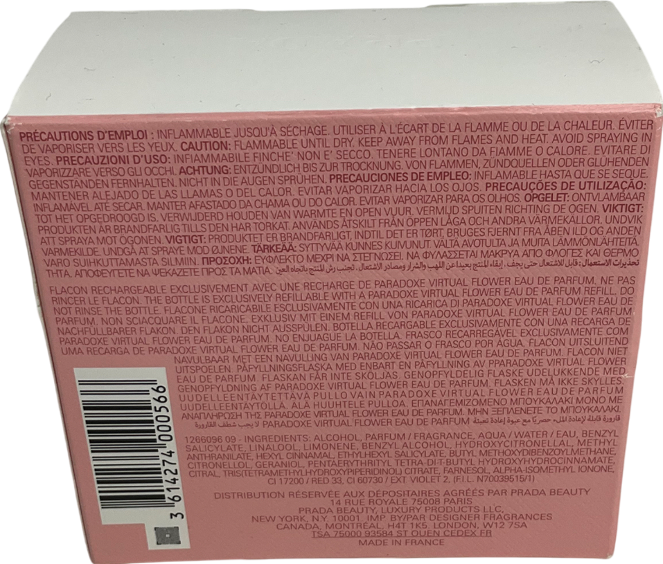 Prada Paradoxe Virtual Flower Eau De Parfum 50ml