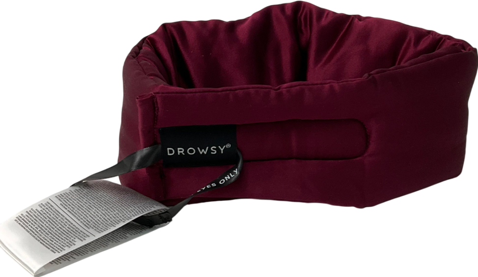Drowsy Sleep Co Silk Sleep Mask Red One size