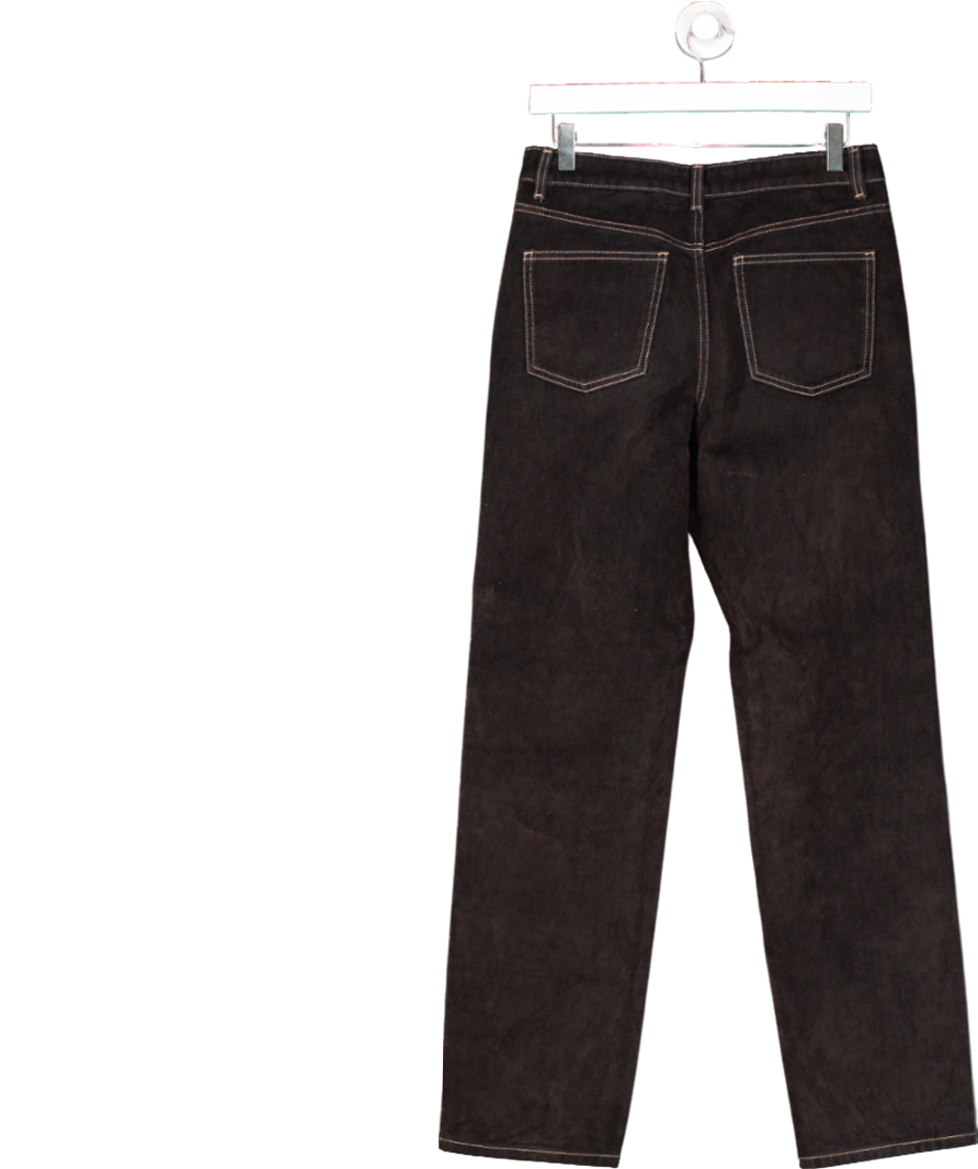 Next Brown Velvet Flocked Jeans UK 8