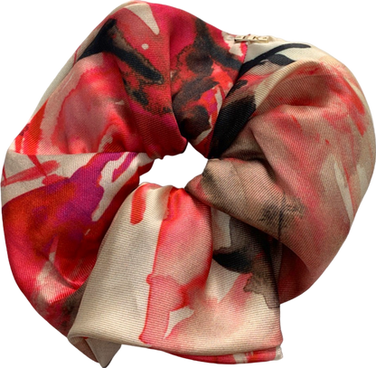 Emilio Pucci Multicoloured Floral Print Silk Scrunchie