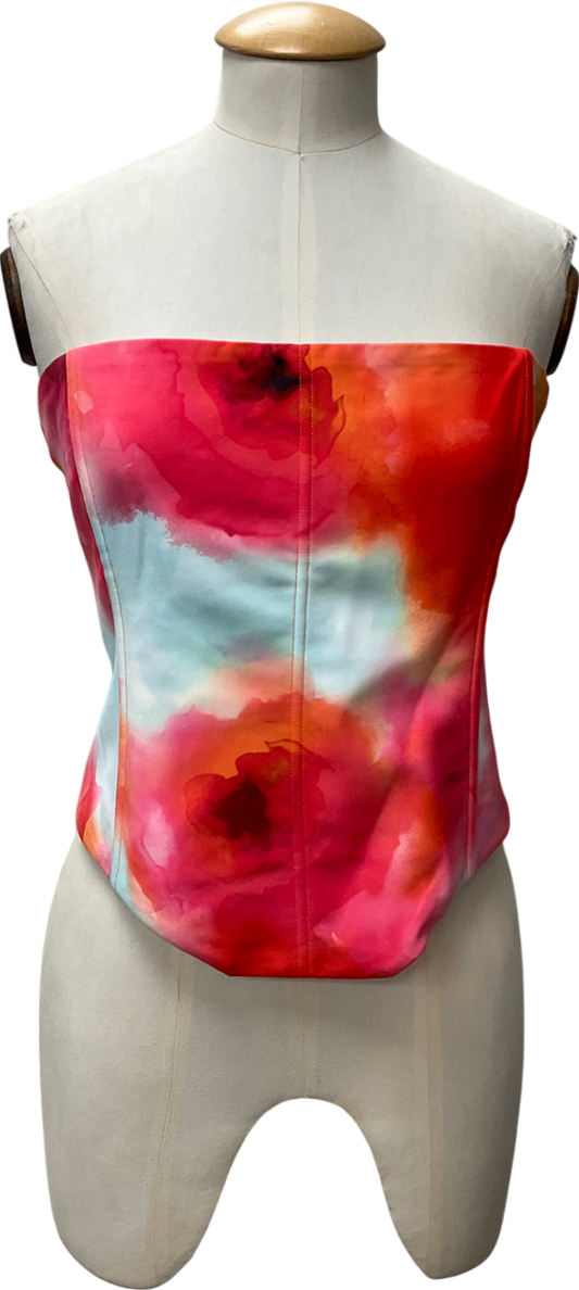 White Fox Multicoloured Let It Go Strapless Bustier Summer Burst UK XL