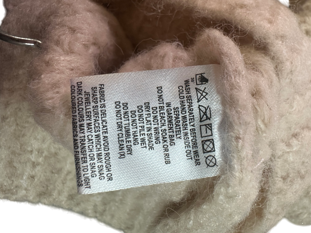 Meshki Off Shoulder Knit Top - Cream UK S