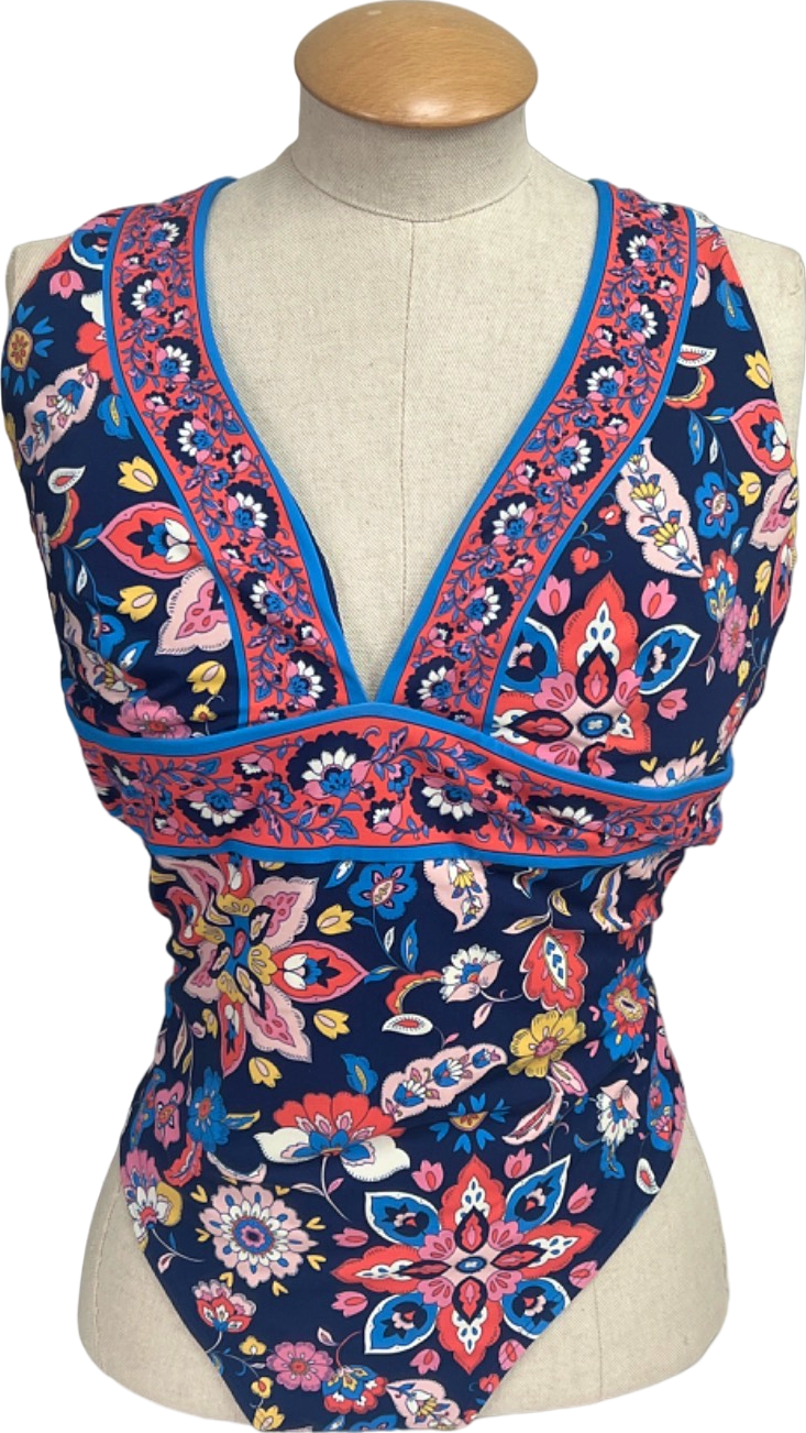Boden Multicolour Floral Print Swimsuit UK 18R