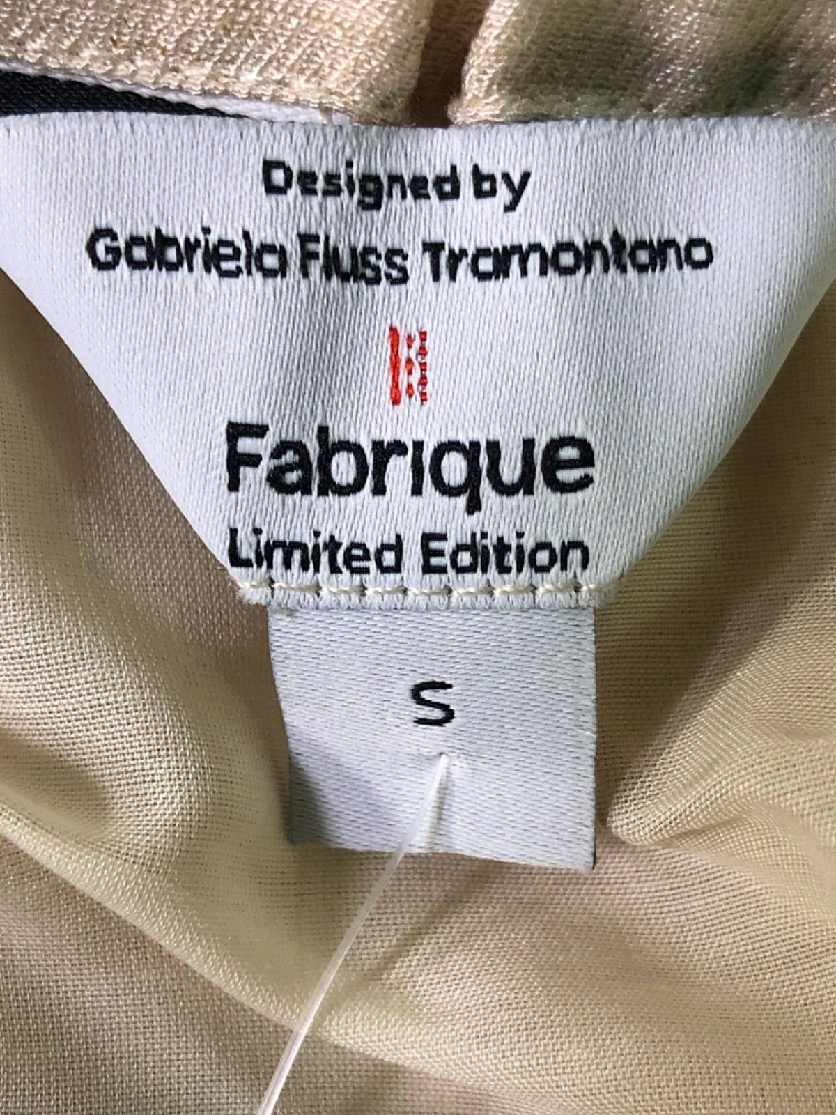 Fabrique Limited Edition Cream Two-Piece Sleeveless Lace Trim Dress UK S