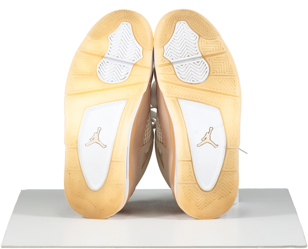 Nike Beige Jordan 4 Retro Shimmer trainers UK 4 EU 37 👠