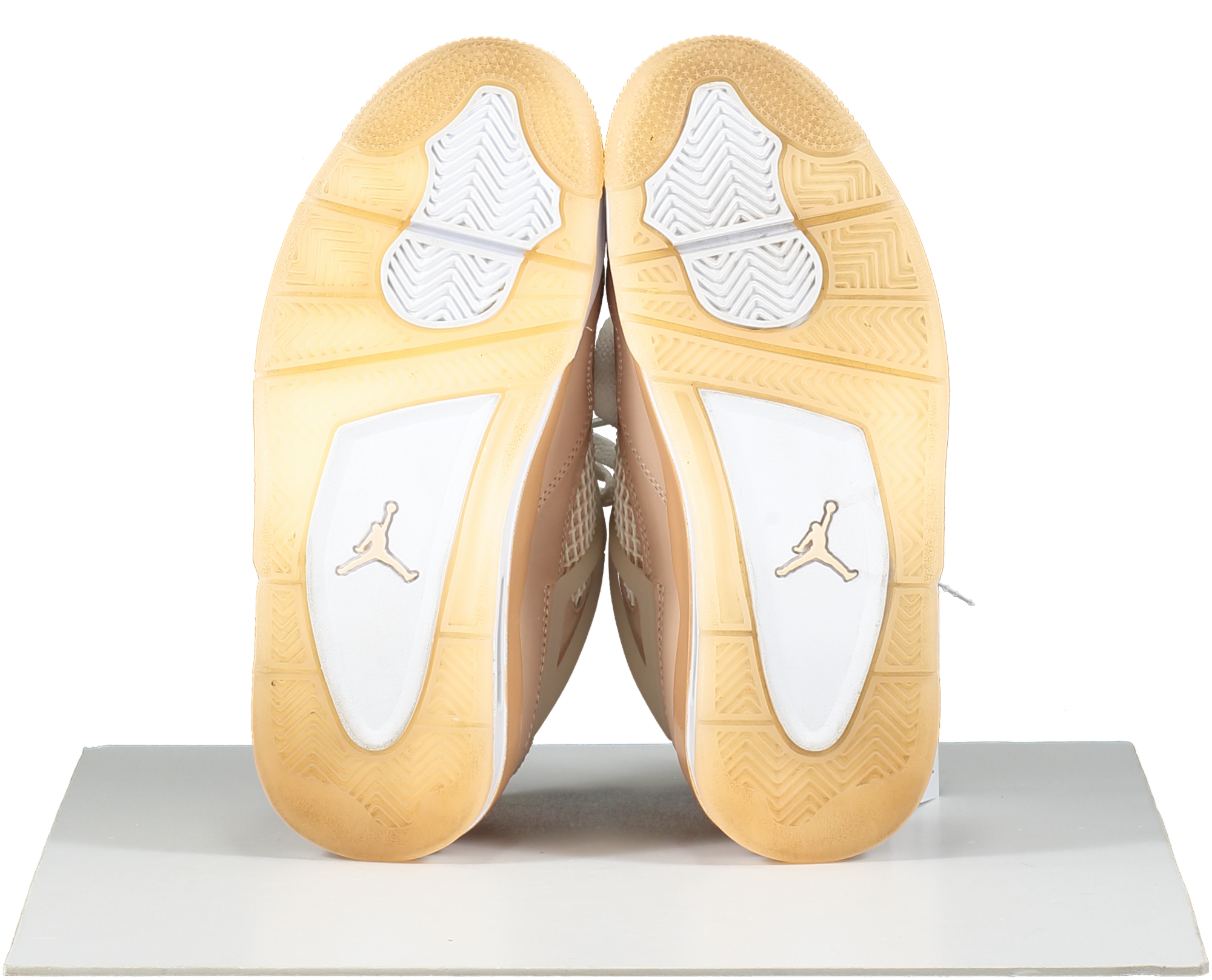 Nike Beige Jordan 4 Retro Shimmer trainers UK 4 EU 37 👠