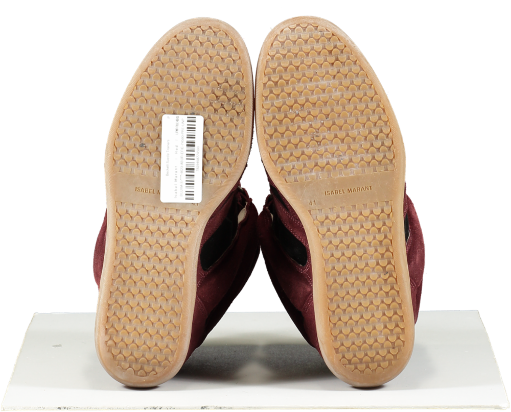 Isabel Marant Red Beckett Suede Trainers UK 8 EU 41 👠