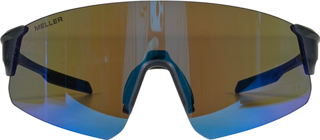 MELLER Blue Dua Reflective Sporty Sunglasses  in Case / Box