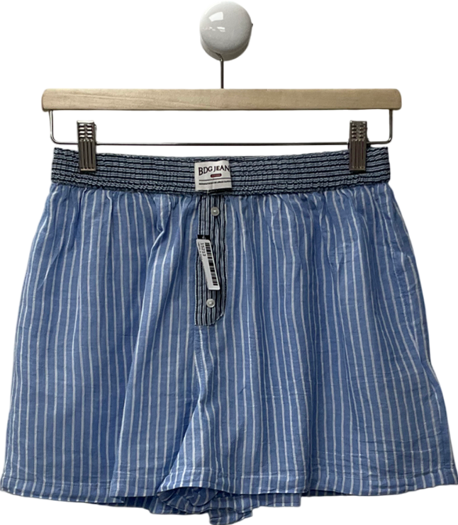 Urban Outfitters Blue Contrast Stripe Boxer Shorts UK M