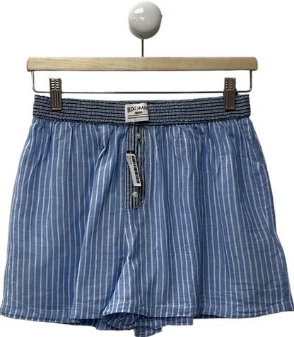 Urban Outfitters Blue Contrast Stripe Boxer Shorts UK M