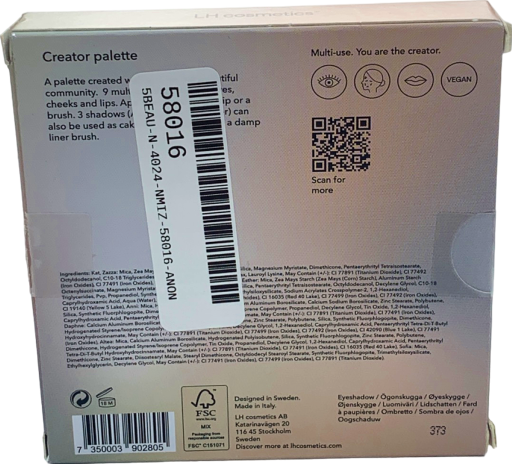 LH cosmetics Creator Palette