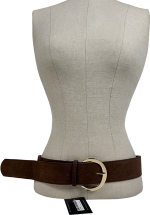 Suede Brown Belt UK S