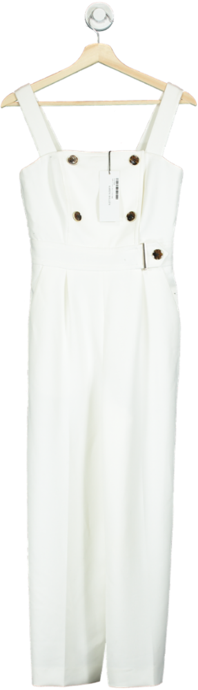 Karen Millen Ivory Sleek and Sharp Jumpsuit UK 6