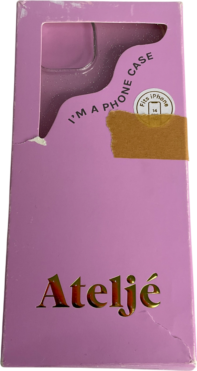 atelje Metallic Glitter Iphone 14 Pro Case One Size