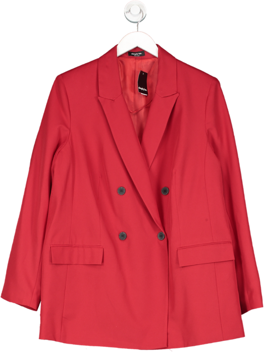SimplyBe Red Double Breasted Blazer BNWT UK 20