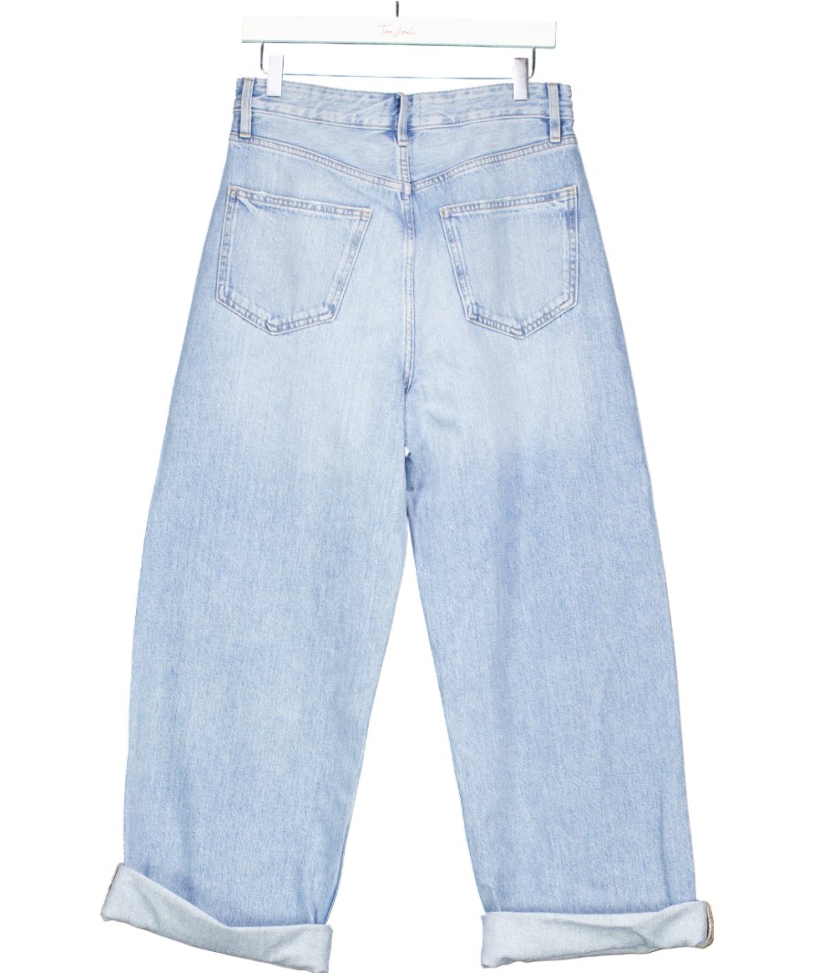 Threadbare Blue Austin Baggy Wide Leg Jeans UK 12