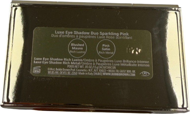 Bobbi Brown Limited Edition Eyeshadow Duo, Sparkling Pink Sparkling Pink 1.5G