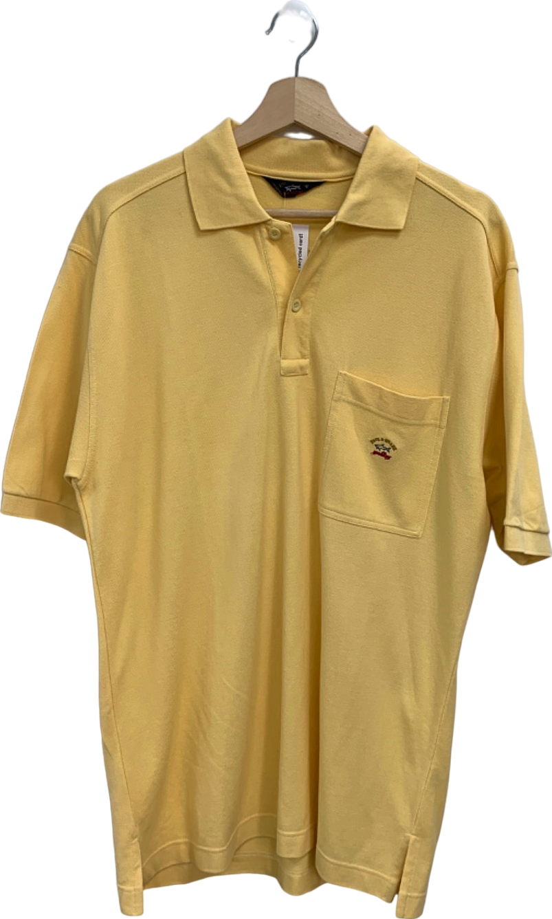 Paul & Shark Yellow Polo Shirt UK L