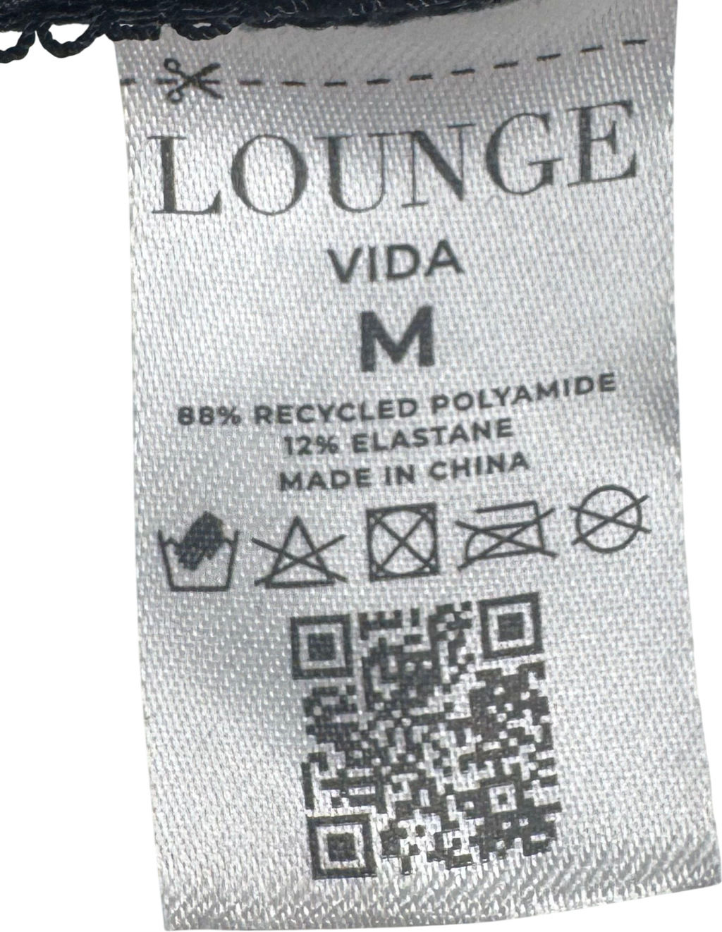 Lounge Underwear Black Vida Thong UK M