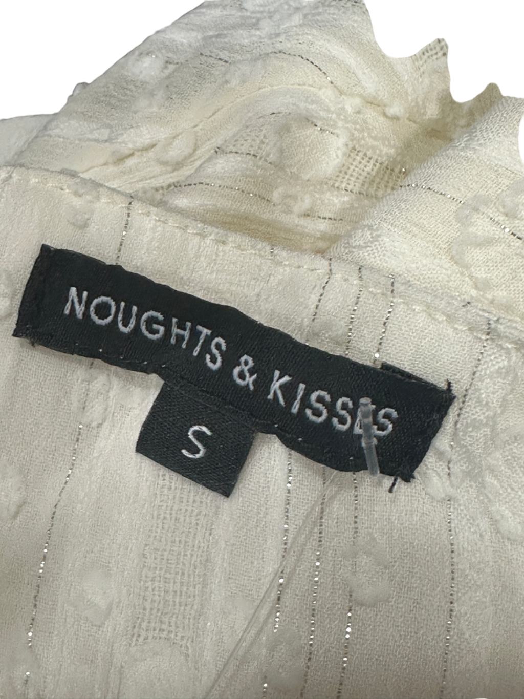 Noughts & Kisses White Long Sleeve Maxi Dress S