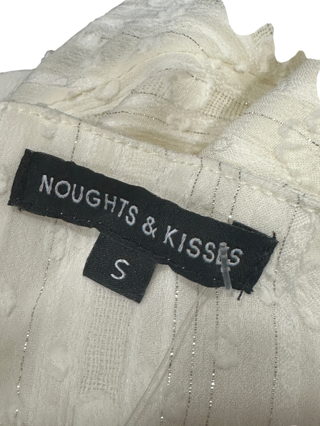 Noughts & Kisses White Long Sleeve Maxi Dress S