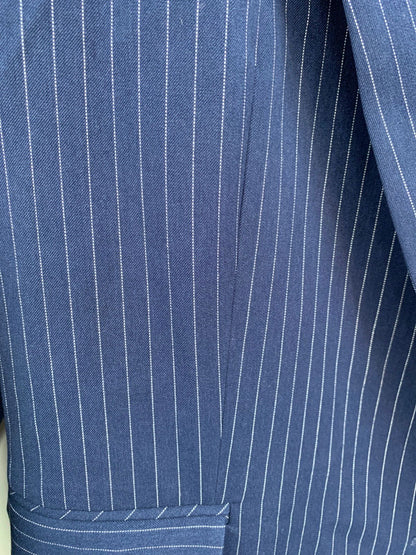 Shona Joy Navy Pinstripe Blazer UK 8