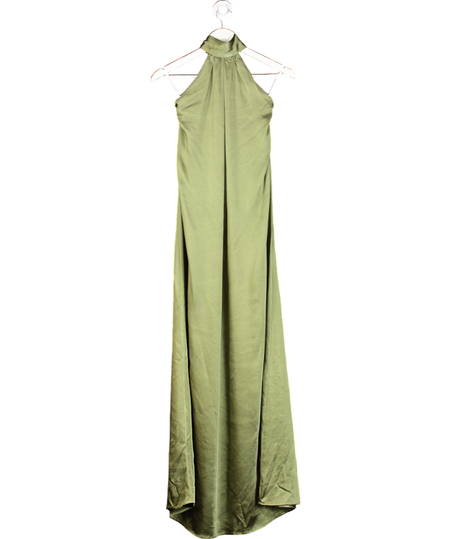 Club L Green Halter Neck Maxi Dress UK 6 - Reliked Club L Green Halter Neck Maxi Dress UK 6 - Reliked