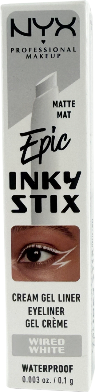 NYX Epic Inky Stix Waterproof Cream Gel Eyeliner Wired White 0.1g