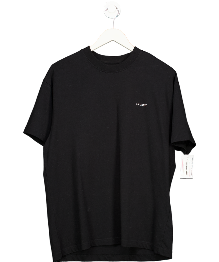 Legend London Black "legend" Heavyweight T-shirt UK M