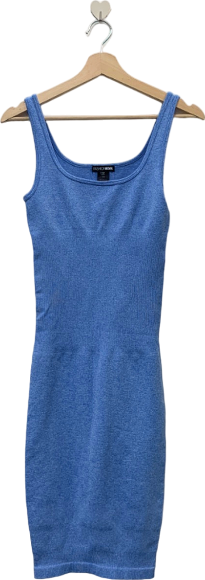 Fashion Nova Blue Bodycon Mini Dress S/M